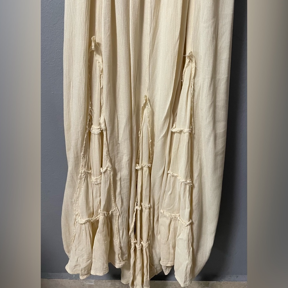 NWOT Free People Siren Nights Maxi Dress in Cream. Size Large - Picture 10 of 16